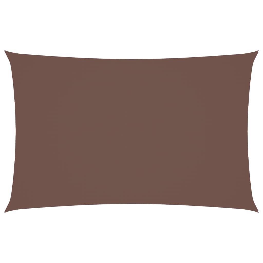 Vidaxl Sunshade Rectangular 5x8 M Oxford Fabric Brown