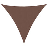 Vidaxl Sunshade Triangular 4.5x4.5x4.5 M Oxford Fabric Brown