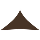 Vidaxl Sunshade Triangular 5x5x6 M Oxford Tkanina Brown