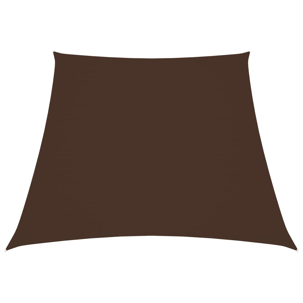 Vidaxl Zonnezeil Trapezium 3 5x4 M Oxford tissu marron