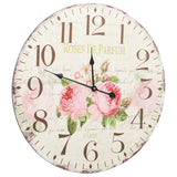 Vidaxl Wanduhr Vintage -Stil 60 cm Blumen