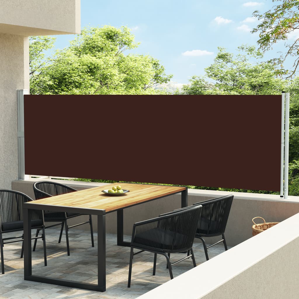 Vidaxl Garden Screen estendibile 140x600 cm marrone