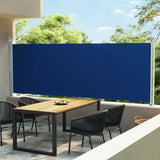 Schermata del giardino Vidaxl estendibile 600x160 cm blu