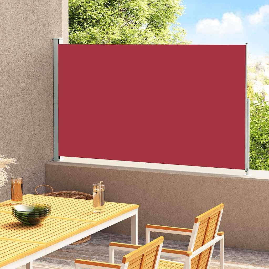 Schermo del giardino Vidaxl estendibile 180x300 cm rosso