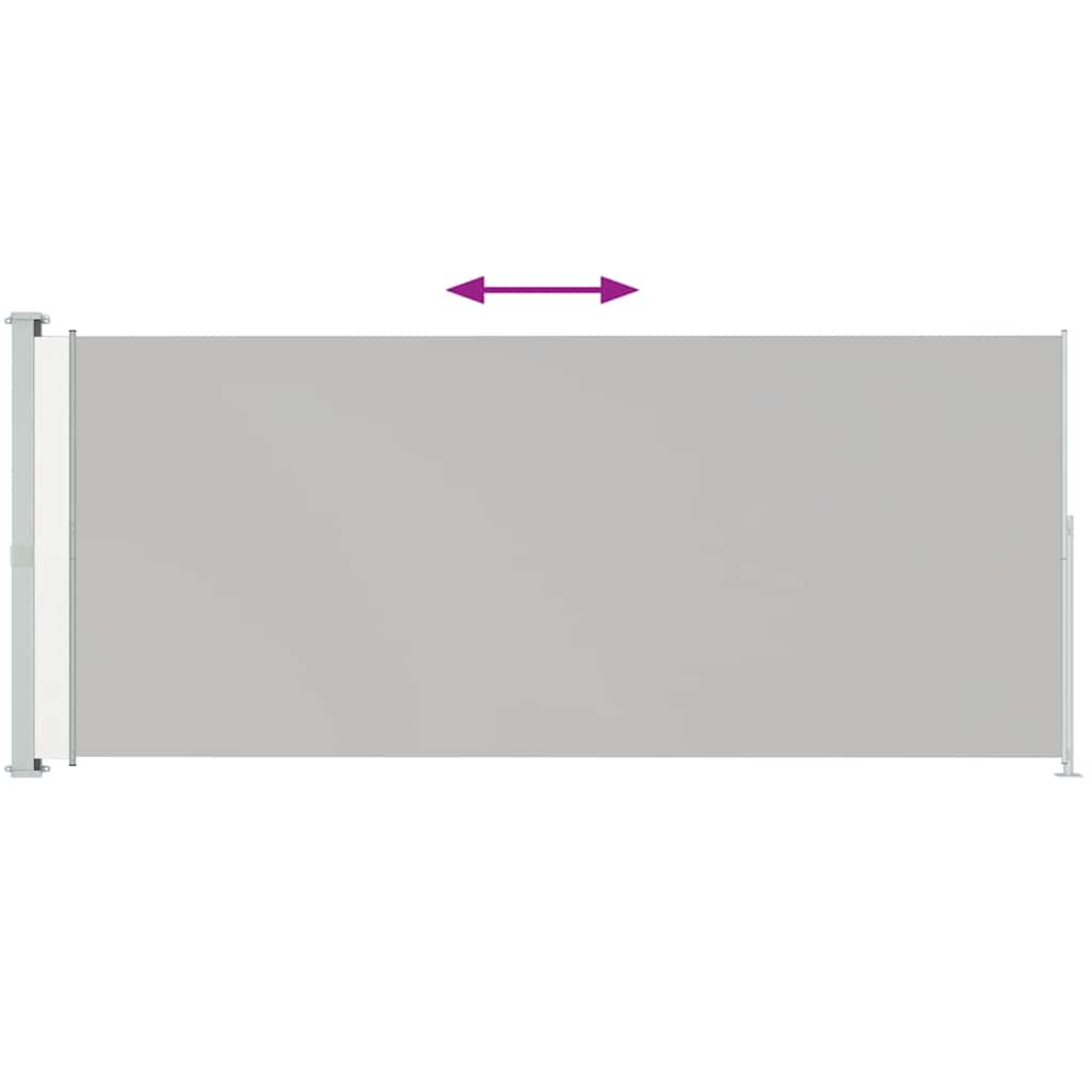 Schermo del giardino Vidaxl estendibile da 180x500 cm crema