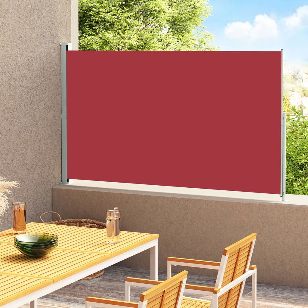 Schermo del giardino Vidaxl estendibile 200x300 cm rosso