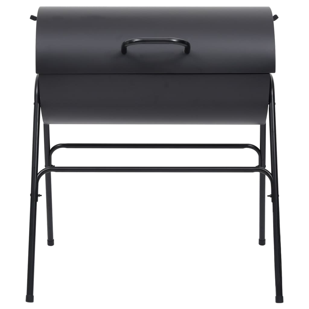 VidaXL Barbecuevat met 2 kookroosters 80x95x90 cm staal zwart