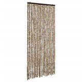 Vidaxl Fly Curtain 56x185 cm Chenille Beige og Brown