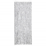 Vidaxl Fly Curtain 56x185 cm Luci di Chenille grigio scuro