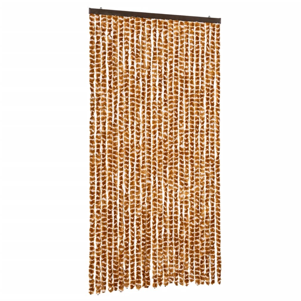 Vidaxl fléien Rido am 100x220 cm Chenille Ok a Wäiss