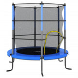 VidaXL Trampoline met veiligheidsnet rond 140x160 cm blauw