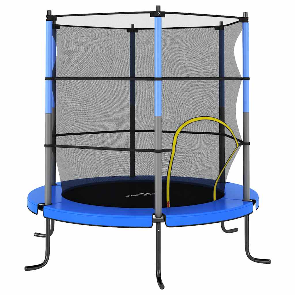 Vidaxl Trampoline avec filet de sécurité autour de 140x160 cm bleu