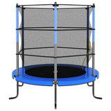 Vidaxl Trampoline avec filet de sécurité autour de 140x160 cm bleu