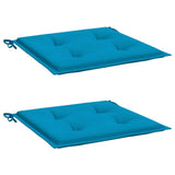 Vidaxl Garden Stol Puder 2 St 40x40x3 cm Oxford Stof Blue Blå