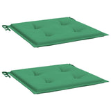 Vidaxl Garden Stol Puder 2 St 40x40x3 cm Oxford Stof grøn