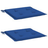 Vidaxl Garden Cushions 2 St 40x40x3 cm Tessuto oxford blu reale