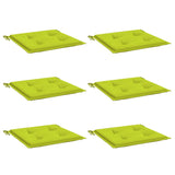 Vidaxl Garden Frea Poduszki 6 szt. 40x40x3 cm Oxford Fabric Bright Green