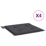 Vidaxl Garden Stol Puder 4 ST 50X50X3 CM Oxford Stof Anthracite -farvet