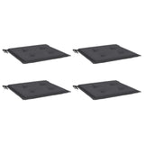 Vidaxl Garden Stol Puder 4 ST 50X50X3 CM Oxford Stof Anthracite -farvet