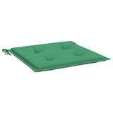 VidaXL Tuinstoelkussens 4 st 50x50x3 cm oxford stof groen