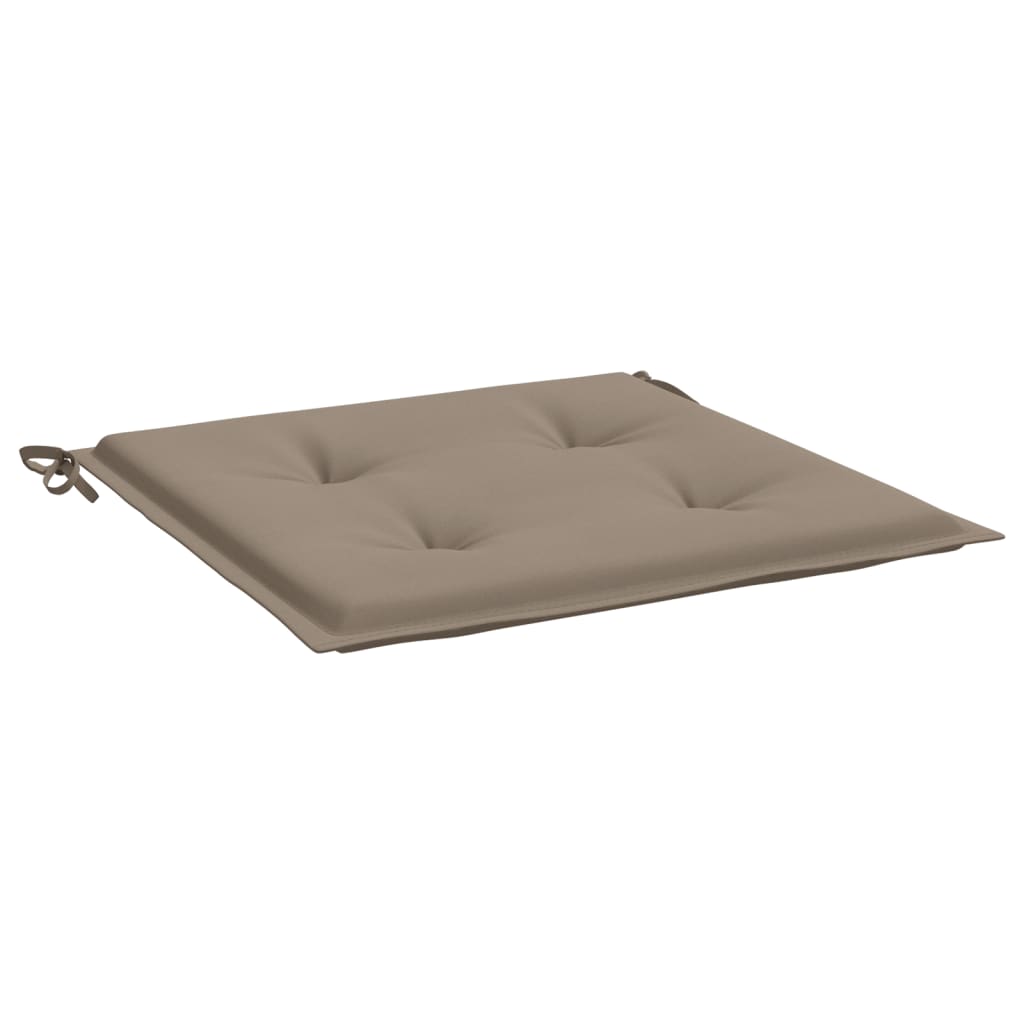 VidaXL Tuinstoelkussens 4 st 50x50x3 cm oxford stof taupe