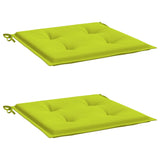 Vidaxl Garden Chair Puter 2. ST 50x50x3 cm Oxford stoff Bright Green