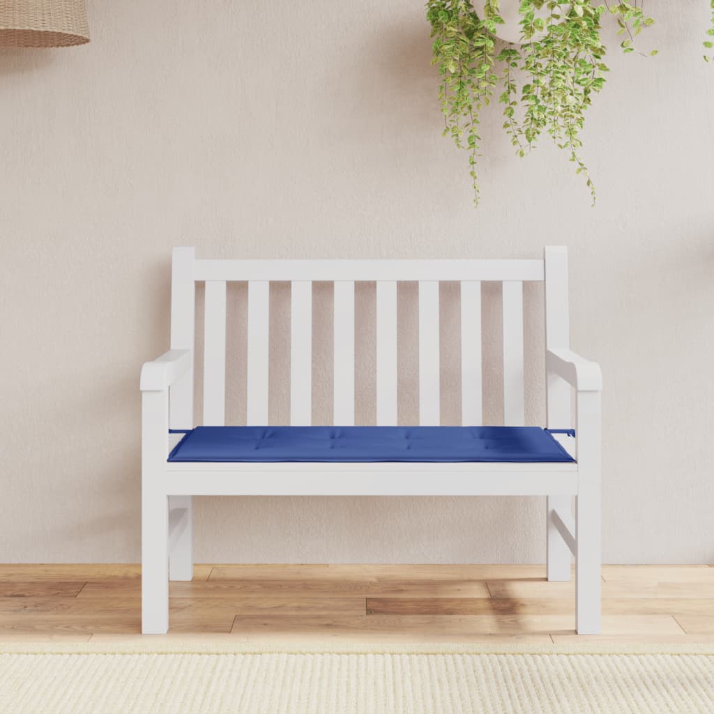 Vidaxl Garden Bench Cushion 100x50x3 cm tessuto oxford blu reale