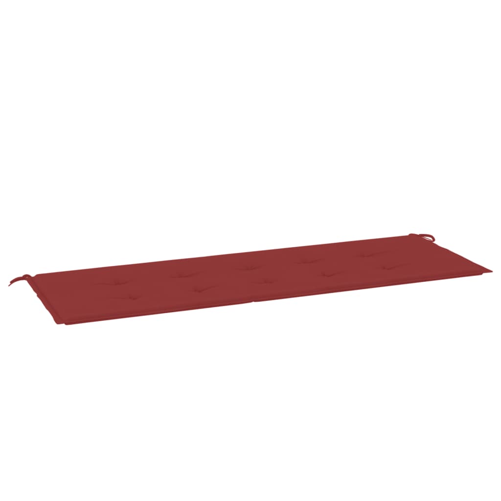 Vidaxl Garden Bench Cushion 150x50x3 cm Essicatore di bordo rosso