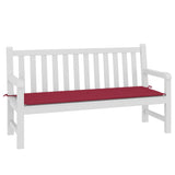 Vidaxl Garden Bench Cushion 150x50x3 cm Essicatore di bordo rosso