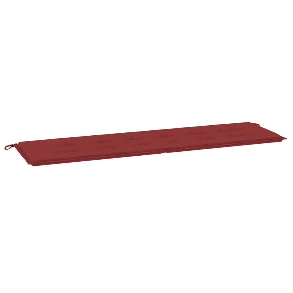 Vidaxl Garden Bench Cushion 180x50x3 cm Vino in tessuto Oxford rosso