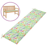 Vidaxl Garden Bench polštář 180x50x3 cm Oxfordská textilní listový vzor