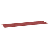 Vidaxl Garden Bench Cushion 200x50x3 cm Vino in tessuto Oxford rosso