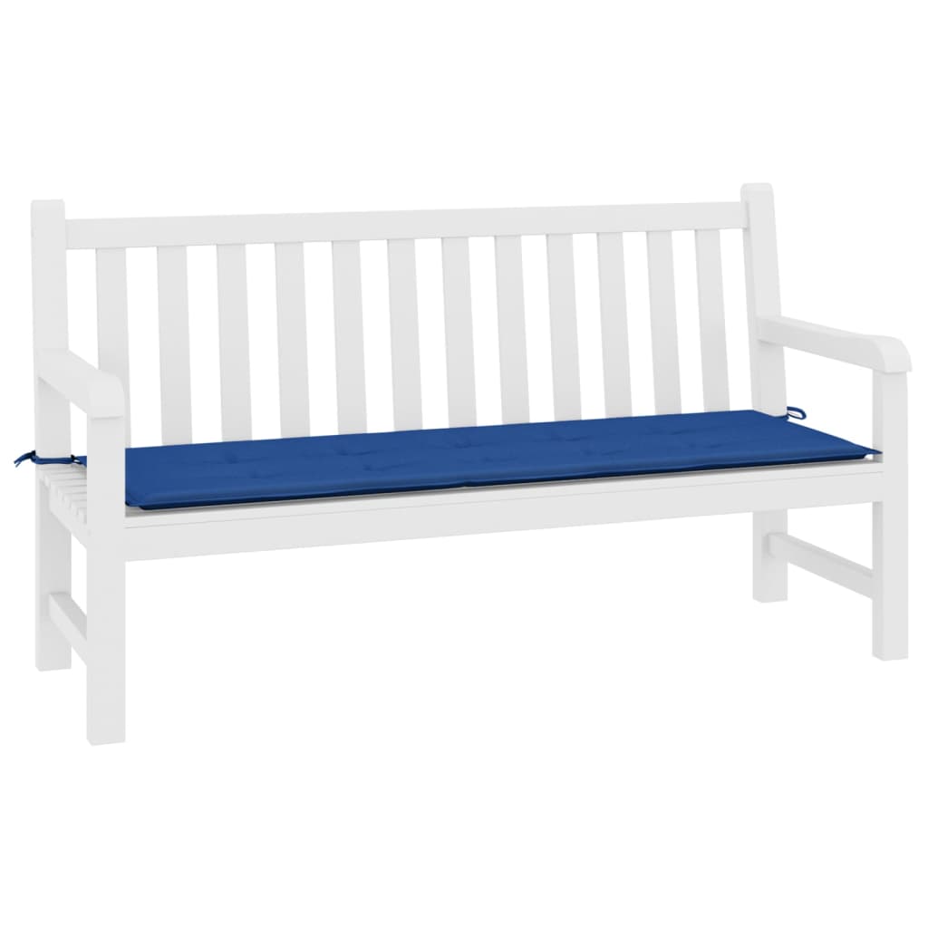 Vidaxl Garden Bench Cushion 200x50x3 cm tessuto oxford blu reale