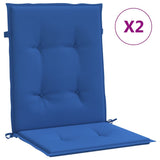 Vidaxl Garden Stol Puder 2 PCS 100x50x3 cm Oxford Fabric Royal Blue