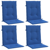 Vidaxl Garden Chair Puter 4 PC -er 100x50x3 cm Oxford Fabric Royal Blue