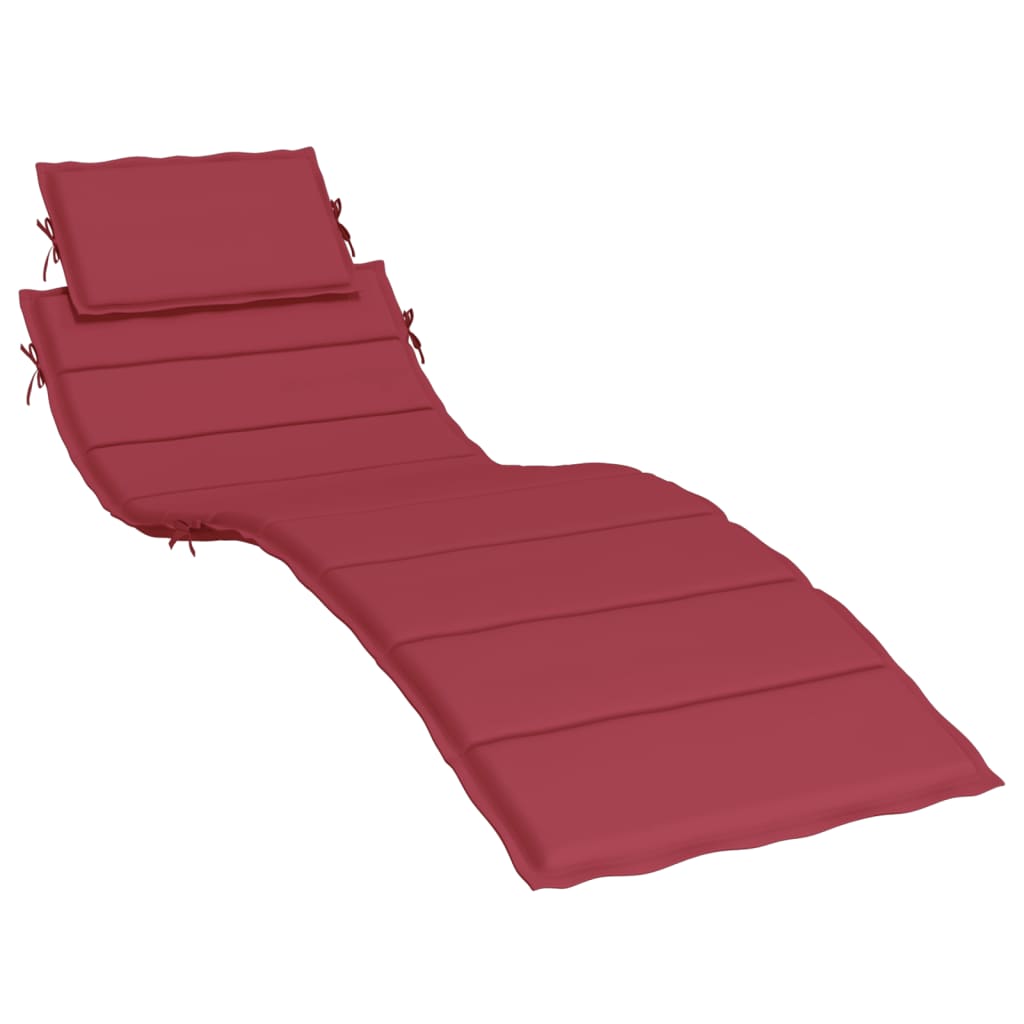 Vidaxl Lounge Pushion 186x58x3 cm Oxford Fabric Wine Red