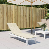 VIDAXL PATIO PATIO CHUSHIN (75+105) X50x4 cm krema -barvna