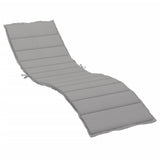 Vidaxl Lounger Cushion 200x50x3 cm Oxford Stof Gray Gray