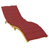 Vidaxl Lagger Cushion 200x50x3 cm Vino in tessuto Oxford rosso