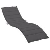 Vidaxl Lounger Cushion 200x60x3 cm Oxford stof Anthracite -farvet