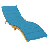 Vidaxl Lagger Cushion 200x60x3 cm tessuto blu blu