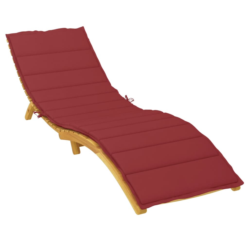 Vidaxl Lagger Cushion 200x60x3 cm Vino in tessuto Oxford rosso