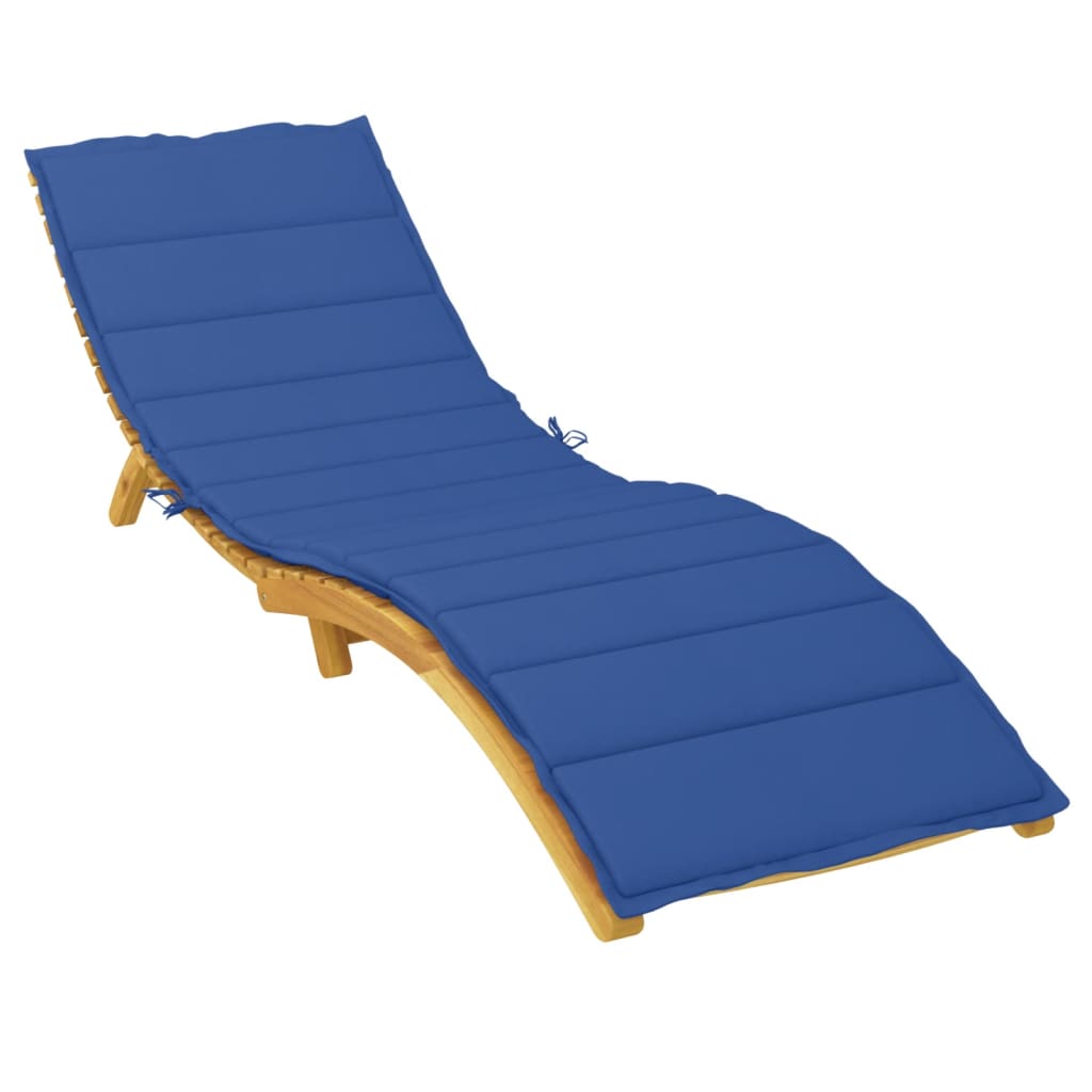 Vidaxl Lounger Cushion 200x70x3 cm Oxford Fabric Royal Blue