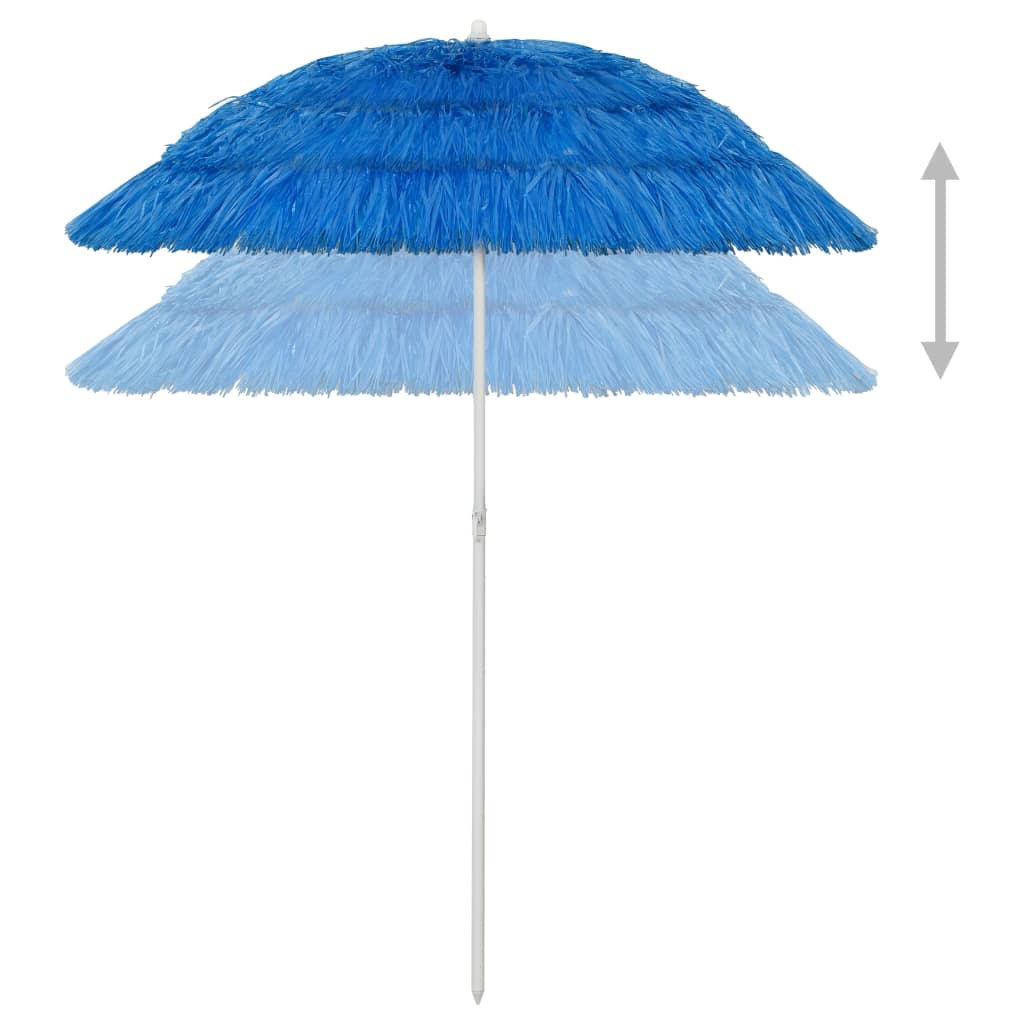 Vidaxl Strandparasol Hawaii 180 cm blau