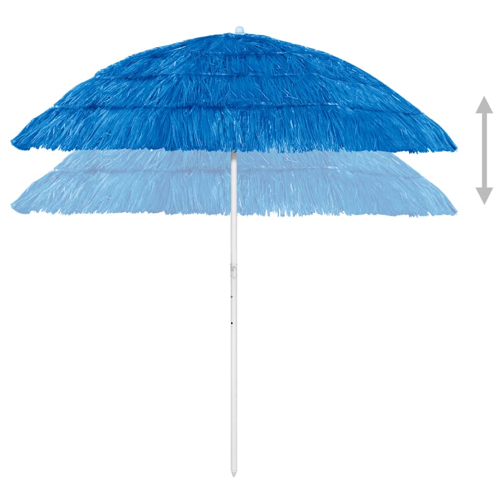 Vidaxl Strandparasol Hawaii 240 cm blau