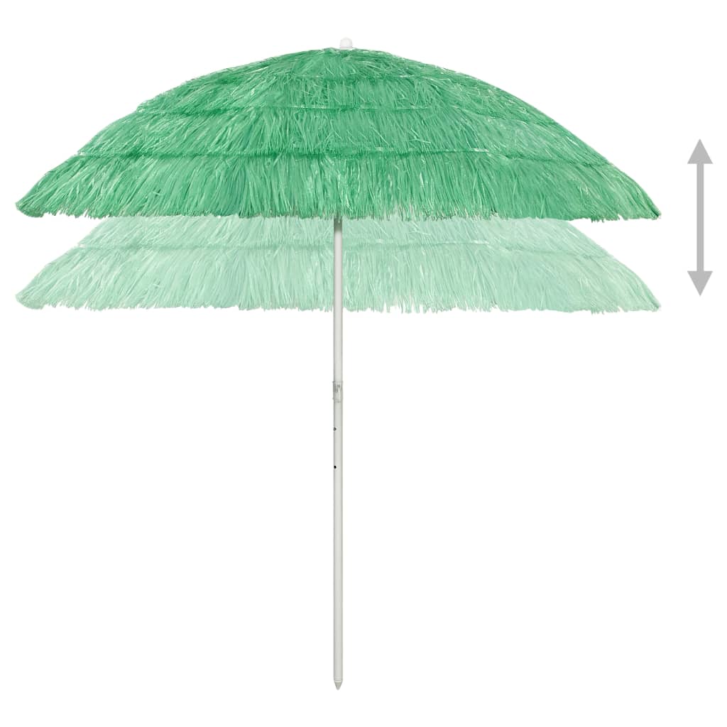 Vidaxl Strandparasol Hawaii 240 cm verde