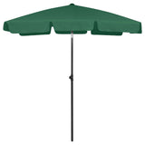 Vidaxl Strandparasol 180x120 cm zielony