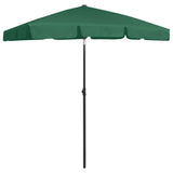 Vidaxl Strandparasol 180x120 cm zielony