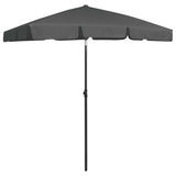 Vidaxl Strandparasol 180x120 cm de antracita