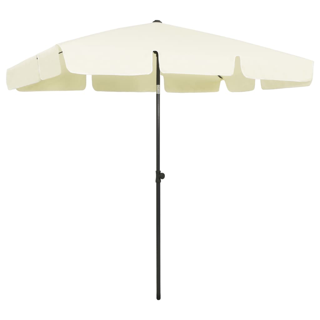 Vidaxl Strandparasol 200x125 cm amarillo arenoso